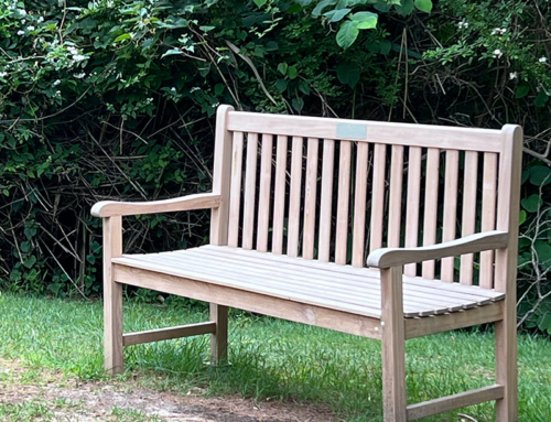 New Bench by Hap’s Red Barn